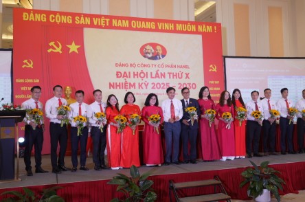 HANEL TỔ CHỨC THÀNH CÔNG ĐẠI HỘI ĐẢNG BỘ CÔNG TY LẦN THỨ X, NHIỆM KỲ 2025 - 2030